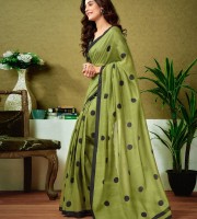 Blended Mixed Cotton Silk Saree  TS 7033