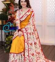 Blended Mixed Cotton Silk Saree  TS 7034